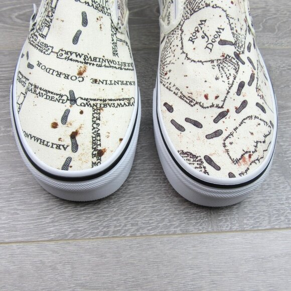 Vans Harry Potter Marauders Map Classic Slip On Shoes Men's Size 12 NEW - Picture 5 of 16